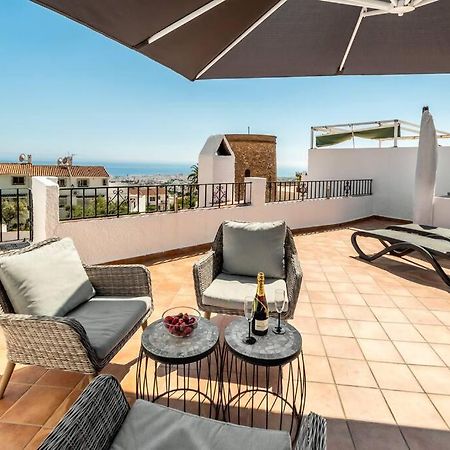 Hermosa Casa Con Terraza E Increibles Vistas Al Mar Y La Montana Nerja Exterior foto